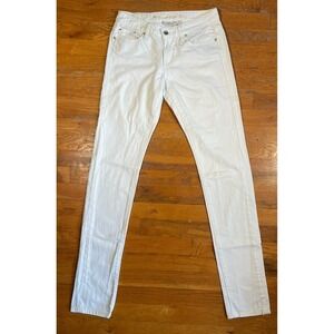 Levi's 531 Jeans Women's Size 4 / 27 White Denim Low Rise Skinny Jeans Zip Fly